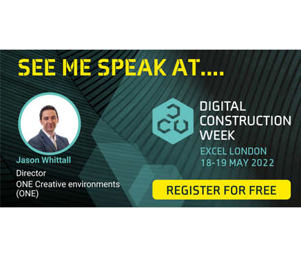 Visit ONE at Digital Construction Week on Stand DB92