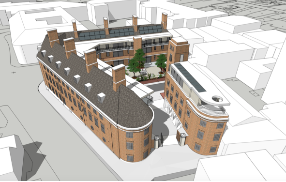 CGI of the building design, courtesy of KKE Architects