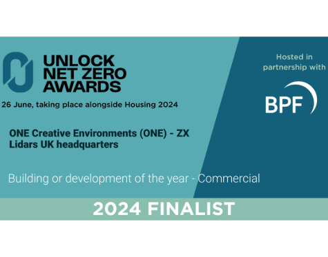 Shortlisted for two awards at the Unlock Net Zero Awards