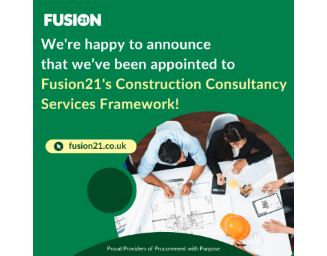ONE appointed to the  Fusion21 Construction Consultancy Framework